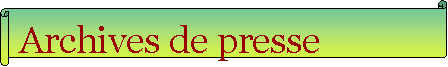 Parchemin horizontal: Archives de presse