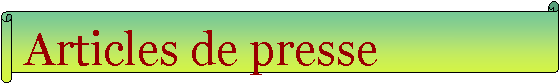 Parchemin horizontal: Articles de presse
